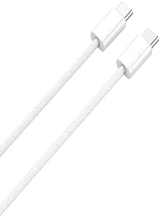 BLITZ 65W USB-C to USB-C Fast Charge Cable 2m (6.6ft) – 5A 100W PD Compatible with MacBook Pro, Dell XPS, Nintendo Switch – Reinforced Connectors, Tangle-Free